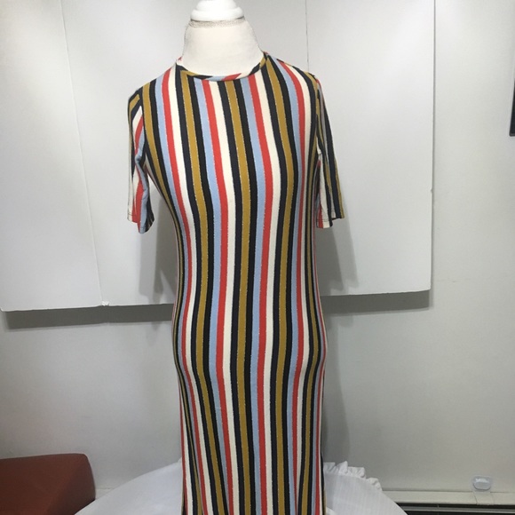 Zara Dresses & Skirts - Zara collection shiny striped Dress